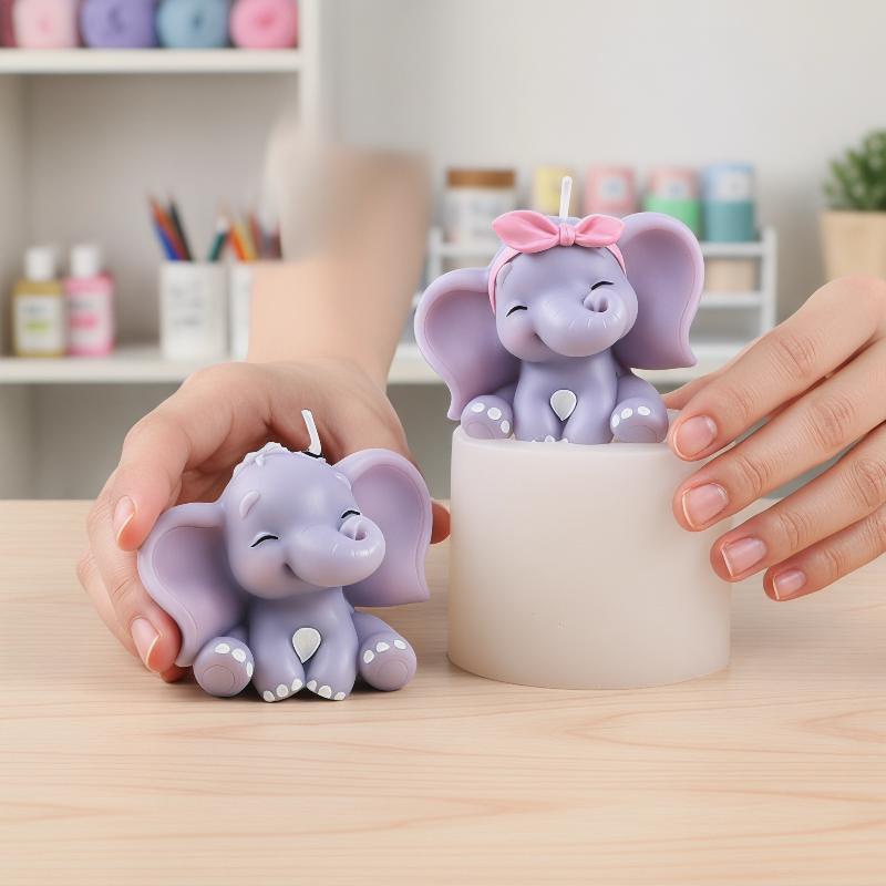 Natural Making Soap - Molde de Silicone 3D de Elefante