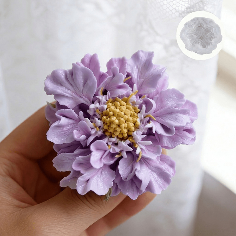 Natural Making Soap - 1 molde de silicone para flores