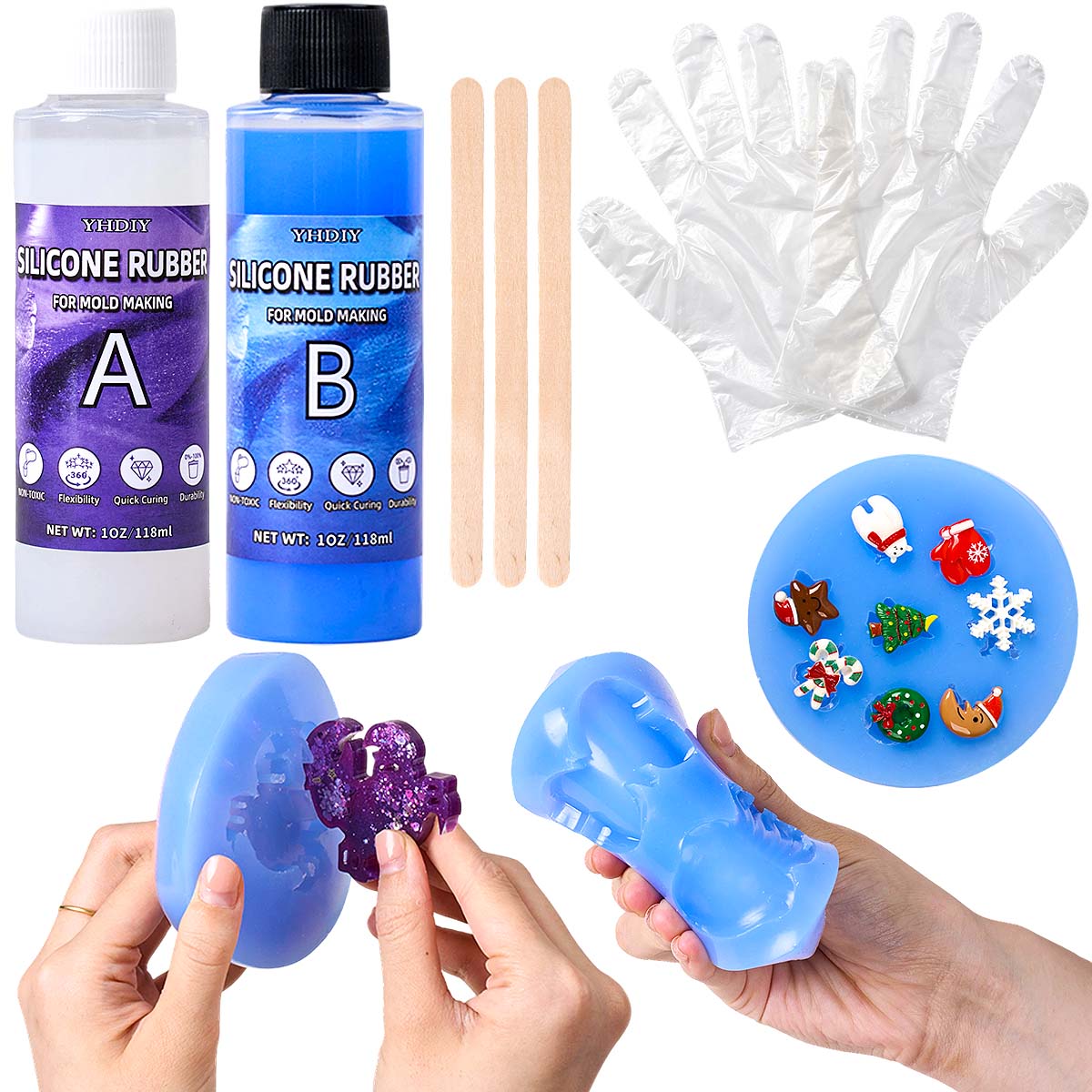 Kit de Moldes de Silicone de 1 - Soap Making Liquid avaliação e preço