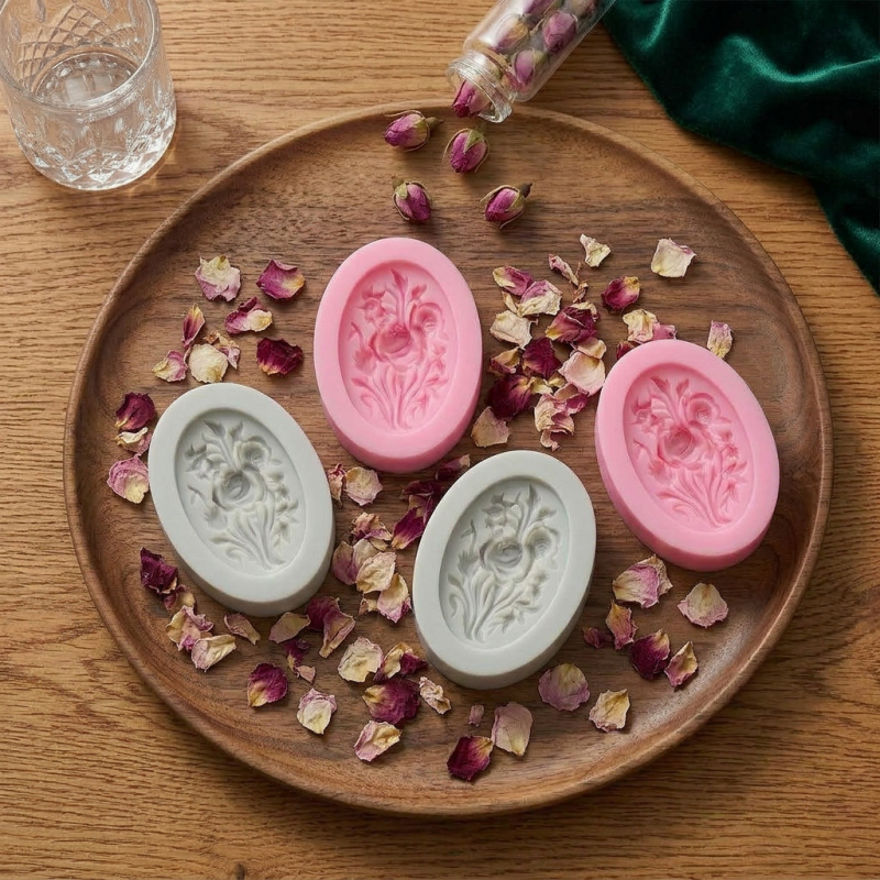 4 moldes de silicone com forma - Natural Making Soap avaliação e preço